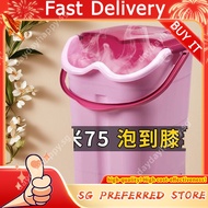 [In]~New Products Big Promotion Discount~Foot Soaking Bucket Heightened Deepened Over The Knee Calf 