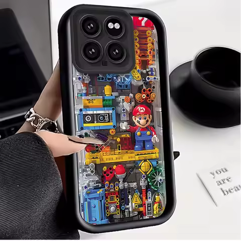 Super M-Mario B-Bros Phone Case For Xiaomi Mi 14 13 12 11 Lite 5G 13T 12T 11T 14T 15T Pro Poco X7 X6