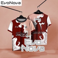 【Free Custom Name & Number】EvoNova Muslimah Jersey Shirt Men's T-shirt Collar Polo Shirt
