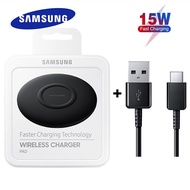 [ร้อน] อุปกรณ์ชาร์จไร้สาย Samsung อย่างรวดเร็ว Qi ที่ชาร์ตสำหรับซัมซุง Galaxy S21 S20 S22บวก Note 10 10 + 20 Ultra iPhone 14 11 13 12 Plus X XS XR