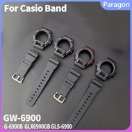 Resin bezel and strap are applicable to Casio G shock GW-6900 G-6900B GLX-6900GB GLS-6900