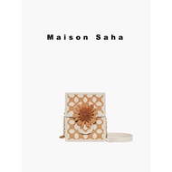 [Gift] MaisonSaha Florence Light Luxury Woven Niche Design Original Retro Small Square Bag Female