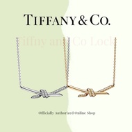 Tiffany Co Tiffany &amp; Co Knot Pendant Necklace 18k Rose Gold With Round Brilliant Diamonds/ 18K White Gold/ Yellow Gold