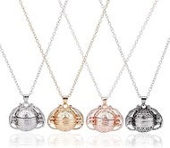 4Pcs 4 Colors Expanding Photo Locket Necklace Multi Layer Picture Locket Necklace Round Expanding Ph