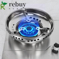 REBUY Wok Ring, Stainless Steel Windproof Wok Support Rack, Kitchen Accessories Universal Fire-gathering Energy Saving Stove Windshield Outdoor