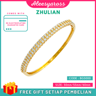 [BG5000] Gelang Tangan ZHULIAN Gold Plated Bangle Jewellery Emas Saduran Barang Kemas gelang zhulian