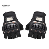 HUARMEY Shooting Airsoft Bicycle Motocross Combat Non Slip Knuckle Half Finger Gloves