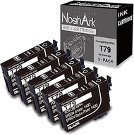 NoahArk 5 Packs T079 Remanufactured Ink Cartridge Replacement for Epson 79 use for Epson Artisan 143