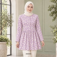 ZAADACO: PRINTED FLORAL BLOUSE U5157 I TOP WOMEN WEAR I COMFY MATERIAL I DOLLY STYLE BLOUSE I FREESI