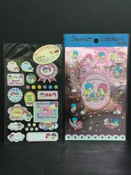 Sanrio LIttle Twin Stars 1998年賀年/ 下午茶貼紙 - 每張