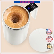 Irfora Double Press Automatic Stirring Cup  13oz USB Rechargeable Coffee Mug Ideal Birthday Food Gra