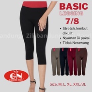 Golden Nick Leggings 7/8 Women's Pants Size M, L, XL, XXL Legging Seluar Wanita Plus Size Legging Wo