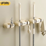 2 in 1 multi-function smart wall-mounted mop and broom holder with stainless steel hanger made of hi