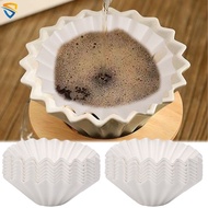 50Pcs/Set Home Drip Coffee Corrugated Filter Paper Espresso Disposable Hand Brewed Coffee Wave Dripper Cup Kitchen Accessories