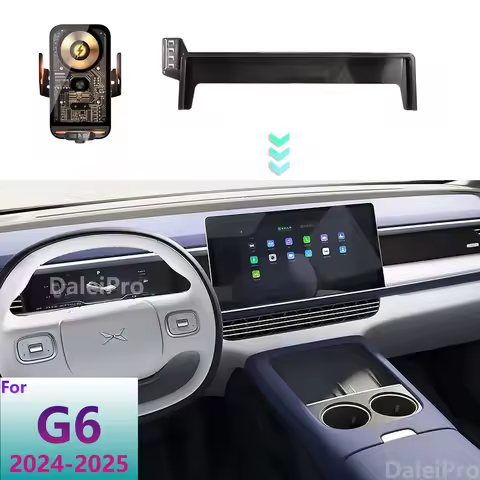 For Xpeng G6 2023 2024 2025 Car Phone Holder Bracket Base on Screen Frame Car Magnetic MagSafe Wirel