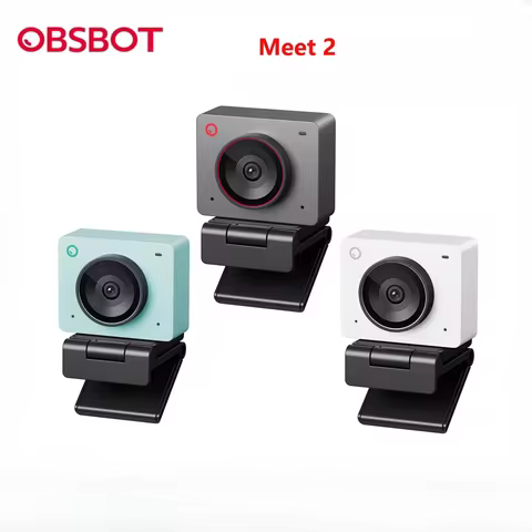 OBSBOT Meet 2 AI-Powered 4K Webcam for PC with 1/2 Sensor Autofocus Gesture Control HDR Dual Microph