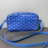 【97新 ✨ 全網最低價！】Goyard戈雅 Cap-Vert相機包 藍色老花 小號