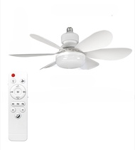 Ceiling Fan Light 52cm Thin Silent Ceiling Fan with Remote Control Unlimited Dimming 3-speed Adjustm