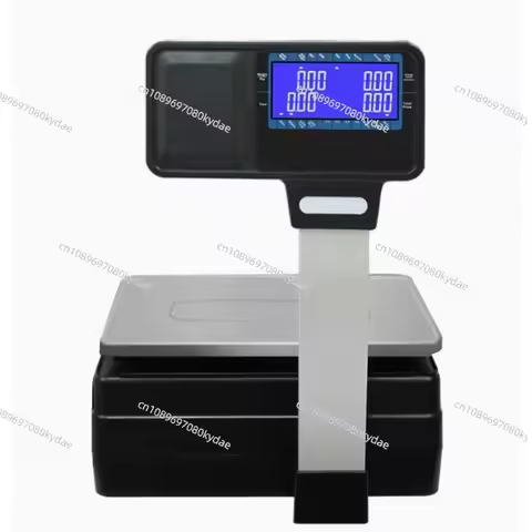Commercial Electronic Barcode Weighing Scale Integrated Cash Register for Supermarket Fruit Store De