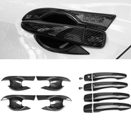 Xuming For Nissan Kicks Carbon Fiber Pattern Car Door Handle Bowl Cover Kicks Door Handle Bowl Decoration