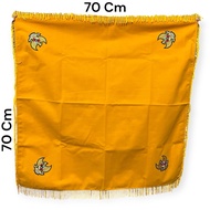 Lancar Jaya Adventing Premium Ceremony Flag Tray Base 70x70 cm – Luxurybeludru, Gold Tassel, Pancasi