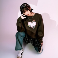 CACO-Powerpuff Girls Love Heart Print University T-Female [K2PG001]