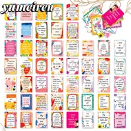 YUMEIREN 50Pcs Uplifting Positive Affirmation Cards, Vintage with Inspirational Quote Inspirational 
