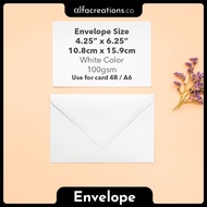 ENVELOPE WHITE 4R A6