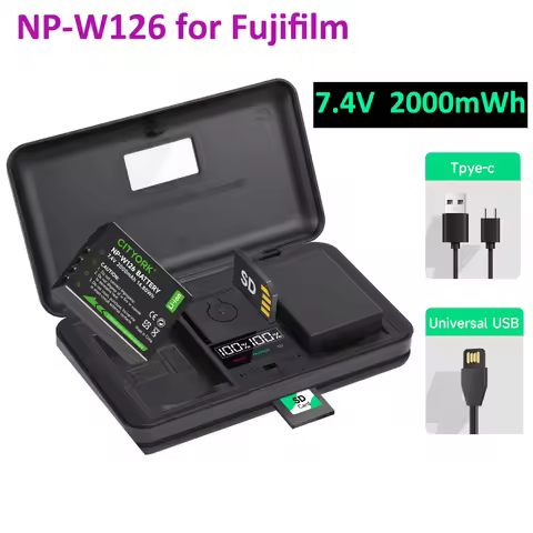NP-W126S 2000mAh NP W126S NP-W126 Battery for Fujifilm Fuji X-Pro1 XPro1 X-PRO2 X-T1 XT1 HS30EXR HS3
