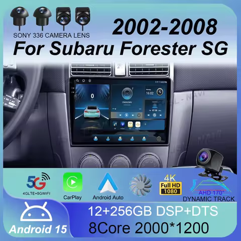Android 15 Car Radio For Subaru Forester SG 2002-2008 Autoradio Multimedia Video Player Navigatie Ca