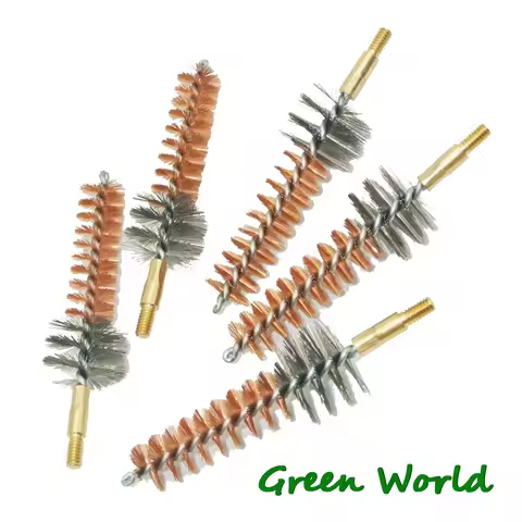 Green World .223/.308cal Phosphor Bronze Chamber Brush,gun Clean Brush