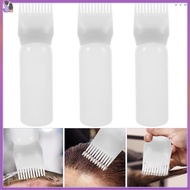 💍 Set of 3 Hair Coloring Applicator Bottles with Root Comb – 11.8X1.8X1.8in Squeeze Bottles