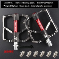 DRCKHROS Bicycle Bearing Bicycle Road Bike Aluminum Alloy Bearing Pedal Anti-slip 3 Bearing Pedal