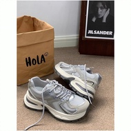 [Comfortable Boost] Silver Gray Platform Dad Sneakers Women's/Fashion/Sneakers