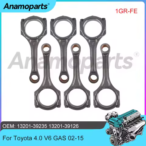 Engine Parts 6Pcs Connecting rod Fit 4.0 L V6 GAS 1GR-FE For Toyota 4 Runner IV FJ Cruiser Land Crui