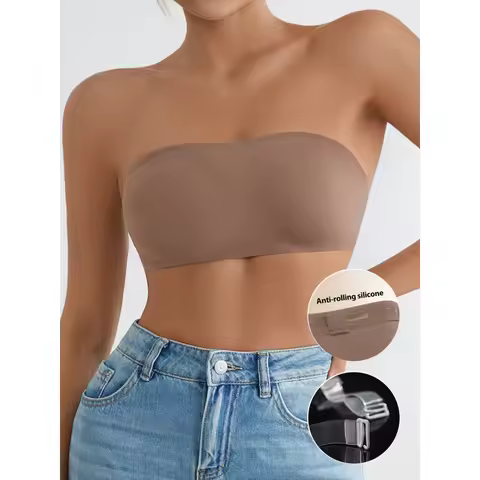 Seamless Wireless strapless bra for women, comfortable push-up bra