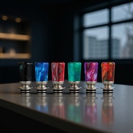 9.11-510drip tip Stainless Steel Extended 510 Stainless Steel Mouth Suction 510 Resin