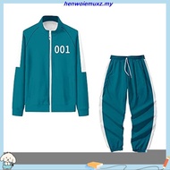 Korean Squid Game Sportswear Cosplay Coat 456 067 Jacket Zipper Hoodie Men Women Halloween Costume