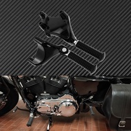 หมุดเท้าสำหรับผู้โดยสารด้านหลัง Mount สีดำเหยียบสำหรับ Harley Sportster Iron 883 1200 XL 48 72 SuperLow 2014-2021