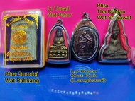 RM39/Pc大福利配套(4样聖物一起)全功效泰国佛牌 大名鼎鼎1)瓦拉康老经粉崇迪佛（附原庙盒）2)蛇珠庙圣僧龙婆托3)圣僧龙婆坤銅牌4)老佛塔甲蘭佛Super Value Pack(4 holy 