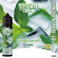 Farhan737 PROMO VERTICALE LIQUID PEPERMINT ICE 60 ML PERMEN KARET DINGIN LIQUID RASA BUAH SALT NIC 0