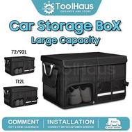 Toolhaus Shop Car Trunk Organizer Foldable Oxford Cloth Trunk 36L/72L/92L/112L Multipurpose Travel C