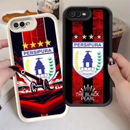 G-3 Persipura FC Casing for OPPO A1K A39 A3S A83 A12E A37 Black and white