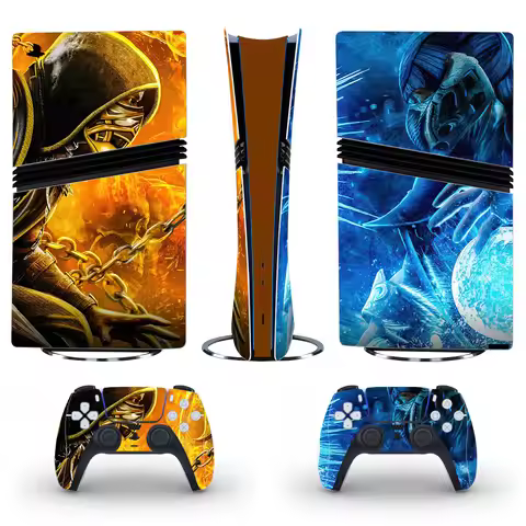 Mortal Kombat Game PS5 Pro Digital Skin Sticker Decal Cover for Console and 2 Controllers New PS5 Pr
