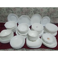 Assorted Arcopal Plates - Made in France