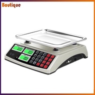 40kg/1g Commercial Price Scale LCD Digital Display Food Produce Scale Waterproof Electronic Small Sc