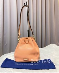 REBECCA MINKOFF 粉橘色 水桶包 斜背包 側背包 手提包 二手正品