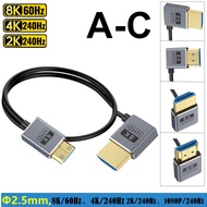 Coaxial Ultra-Fine Line OD2.5mm Digital Camera Mini hdmi Line Version 2.1 HD Line 8k @ 60HZ