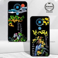 Nokia 3.4 / 8210 4G case printed with the words wealth, fortune, peace of mind, SUPER BEAUTIFUL