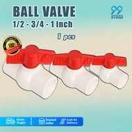 Ball Valve Stop Kran Air 1/2-3/4-1 Inch Pengatur Aliran Pipa Air PVC Terlaris